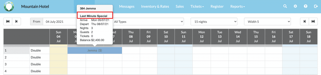 Calendar Booking Roll-Over
